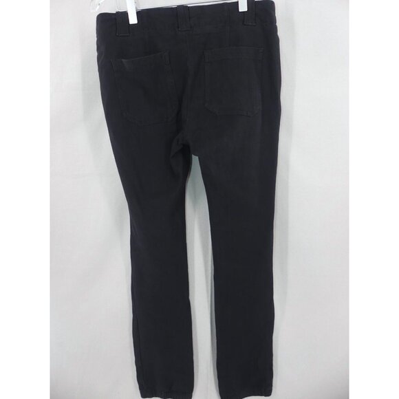 James Perse Womens 27 Pants Jogger Stretch Slim Knit Twill Black - Picture 2 of 8